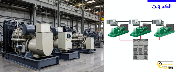 رفع خرابی‌های دیزل ژنراتور سنکرون در الکترونت| الکترونت